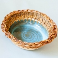 corbeille vannerie poterie