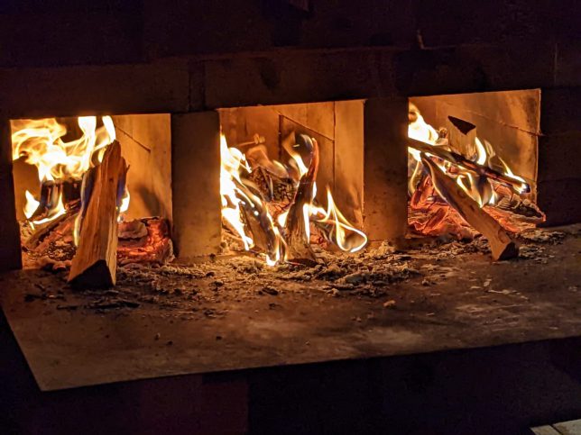 cuisson de four à bois